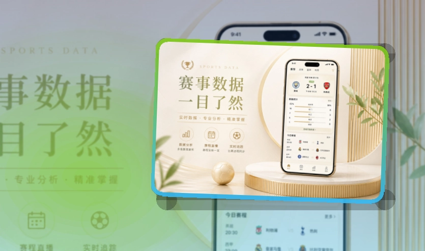 沉浸式App入口 · 手机赛事中心 · 直播入口更容易找界面展示